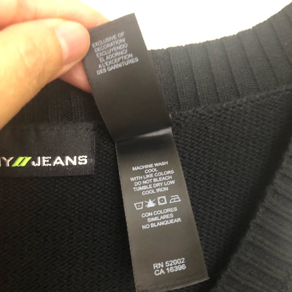 DKNY JEANS Womens XS V-Neck Argyle Preppy Sweater Long Sleeve Pullover NWOT - Picture 16 of 16